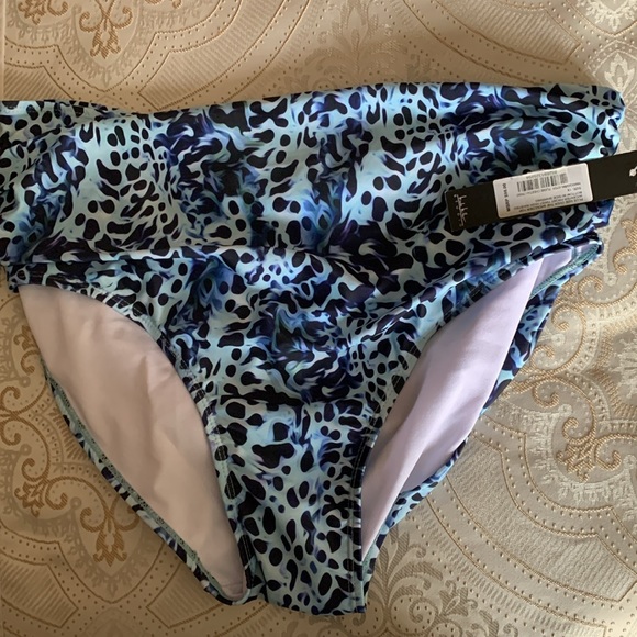 NICOLE MILLER STUDIO.NWT. Plus Size High Waisted Bottom W/Side Shirring.… - Picture 2 of 6